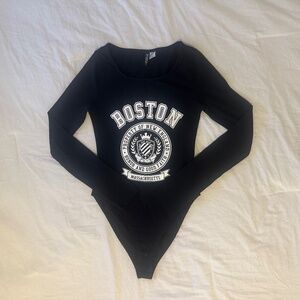 Boston Varisty Style Bodysuit